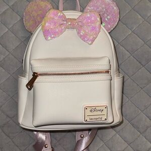 Loungefly Disney Minnie Mouse Iridescent Sequin Mini Backpack